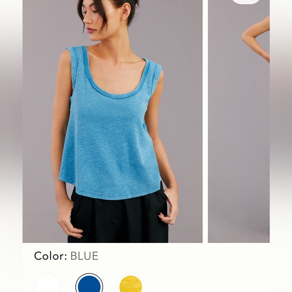 Twist back infinity tank